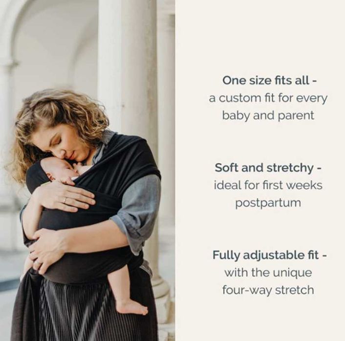 Marsupiu de calatorie, usor, respirabil, moale, Negru