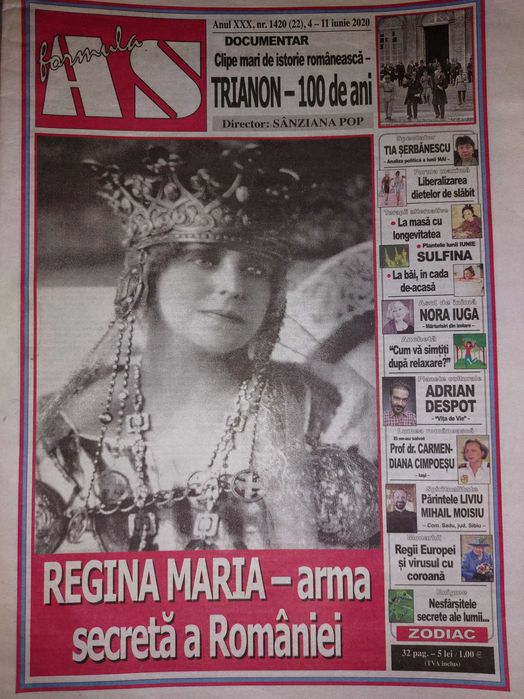 Revista Regina Maria pe coperta