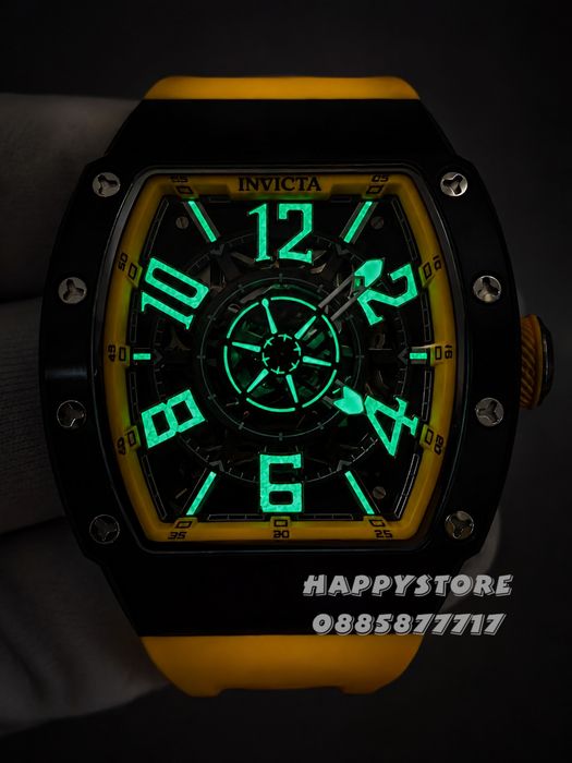 INVICTA Vortex Yellow automatic 43 mm, Инвикта нов мъжки часовник