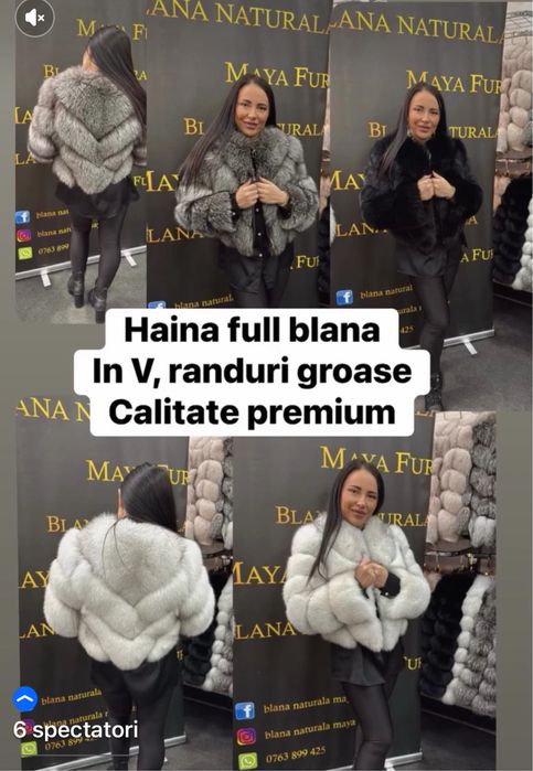 Haine din blana naturala calitate superioara