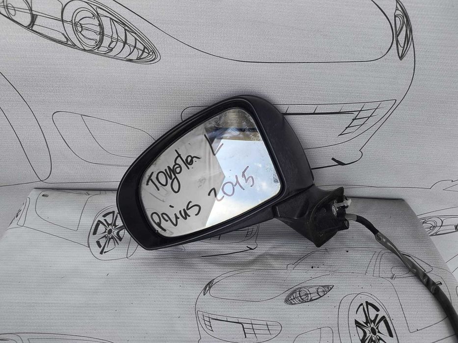 Oglindă Stânga 7 PINI Toyota Prius 2015 / 2009-2015 / Cod OEM E4022865 (5D2)