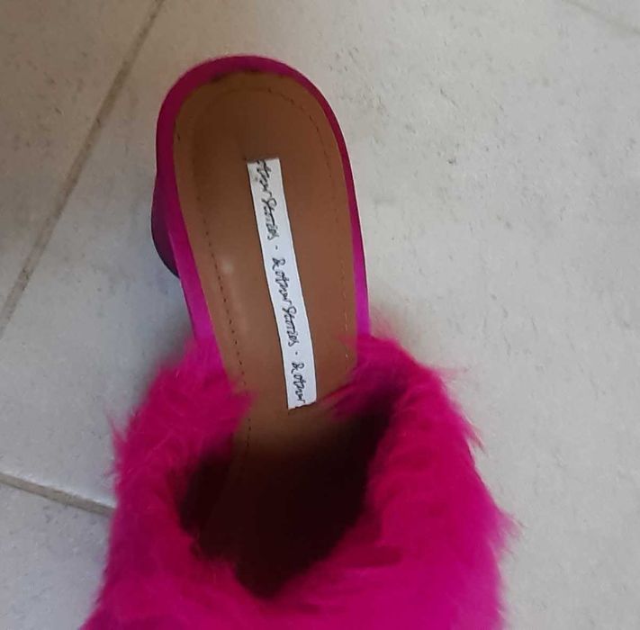 Маркови дамски елегантни чехли на ток - 36 номер