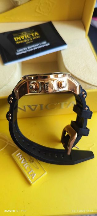 Мужскиие часы Invicta 6981 Pro Diver Quartz 48 мм Gold б/у..