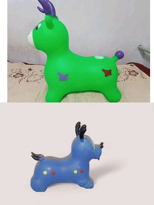 Надувные игрушки Собака и Оленёнок