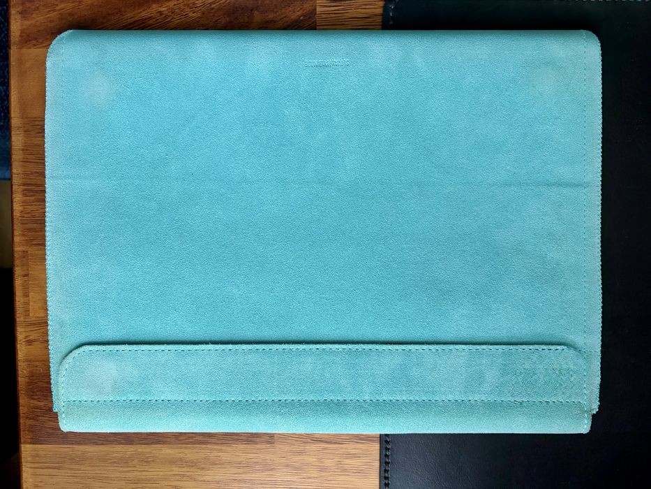 Husa de protectie REDANT pentru MacBook Air 13, Piele, Turoaz