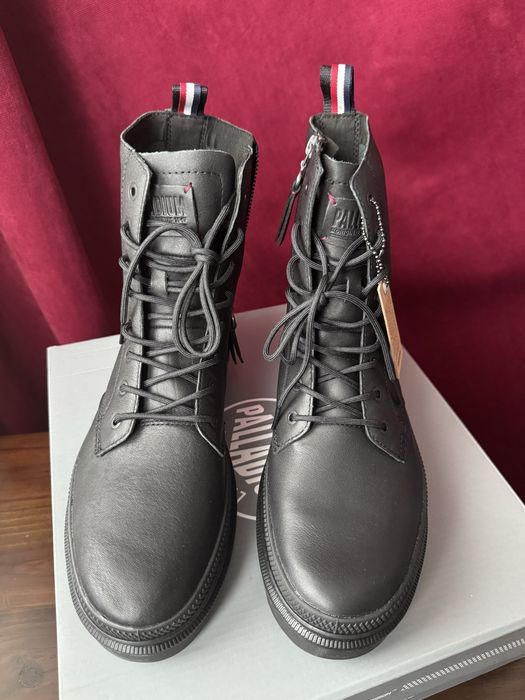 Ghete Palladium - piele - noi cu eticheta