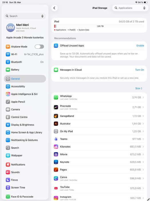 Apple iPad Pro 12.9 (6th Gen, 2022)–2TB+Apple Pencil+калъф, в гаранция