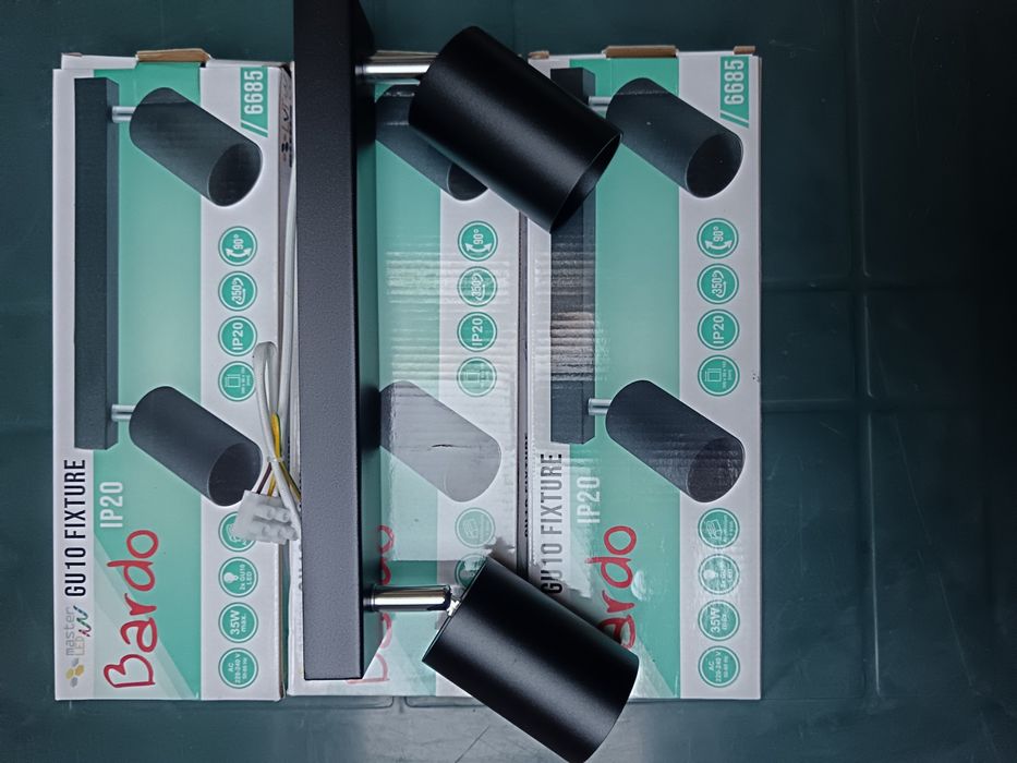 Лед таванна,стенна черна лампа спот