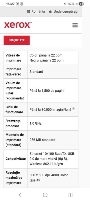 Imprimanta laser color XEROX C230