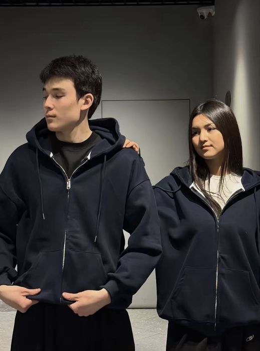 Парный зип худи,