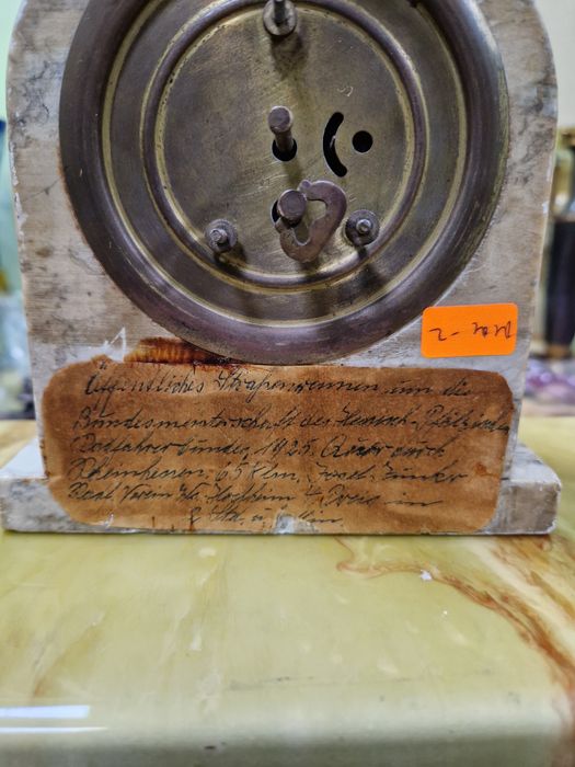 Стар рядък антикварен френски настолен часовник