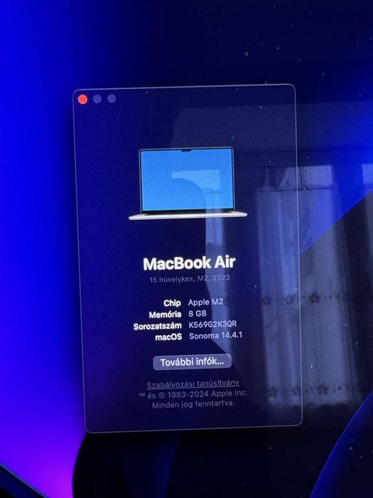 MacBook Air M2 15” / 512GB / 8GB