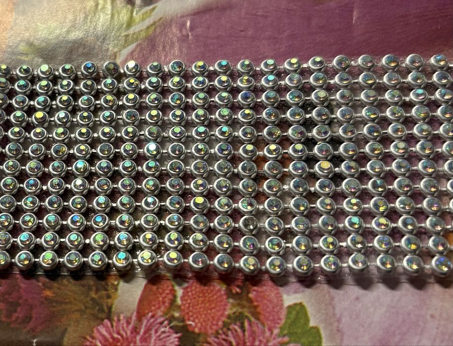 Новый чокер широкий со стразами