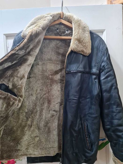 Продам кожанную куртку с мехом производство Турция