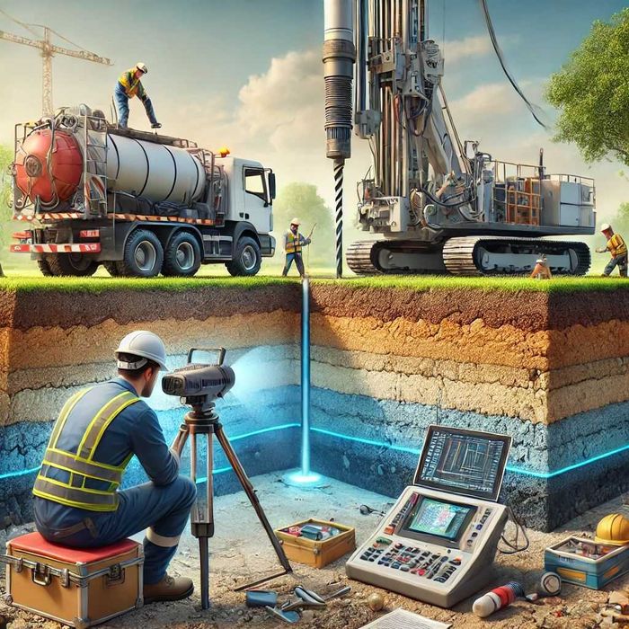 Сондажи за вода,откриване на вода за сондажи.с георадар до 3000 метра.