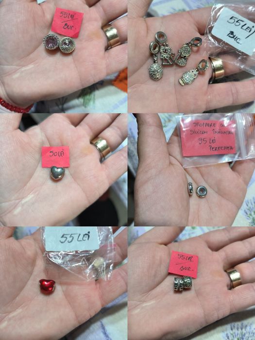 Vand brățări si charmuri tip pandora din Argint 925