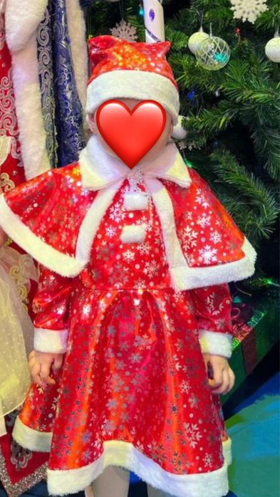 Платье деда мороза для девочки
