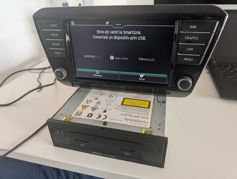 GPS Navigatie Radio Skoda Superb MIB2 High Harman  Kodiak Carplay Andr