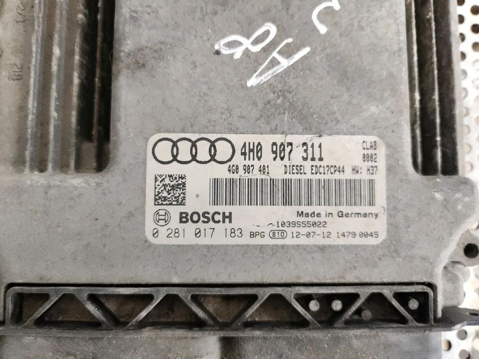 Calculator Motor Ecu Audi A6 4G C7 A7 A8 4H D4 3.0 Tdi Euro 5 An 2010-2011-2012-2013-2014-2015-2016