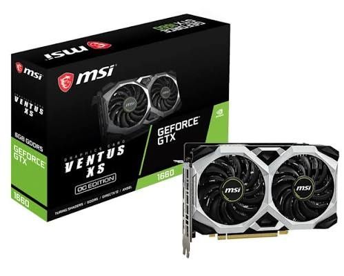 Видеокарта MSI GTX 1660 Ventus XS C 6GB