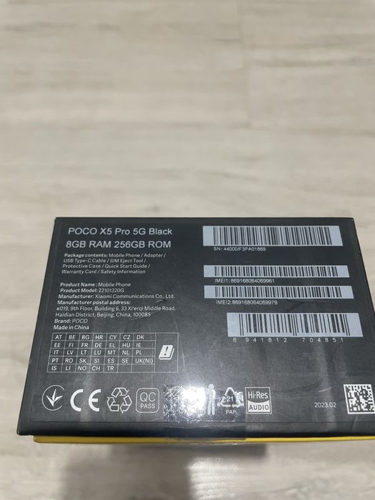 Продам Poco X5 Pro черный 256гб