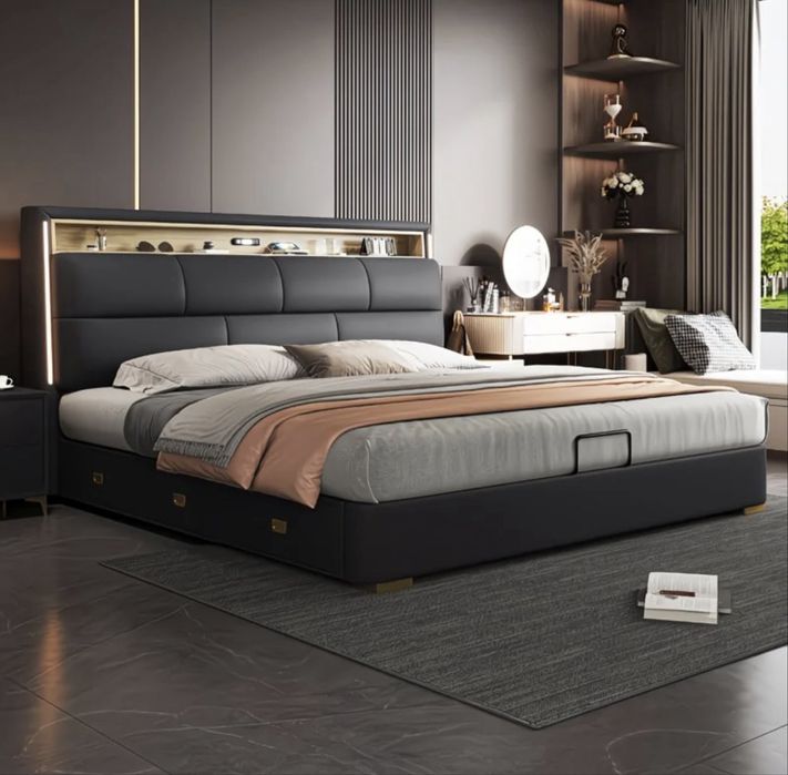 LUXORY КРОВАТЬ с Подсветкой и хранением