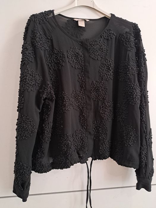 H&M риза с 3d цветя р-р С