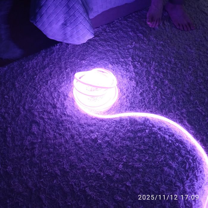 Гибкий неон с адаптером 220ватт