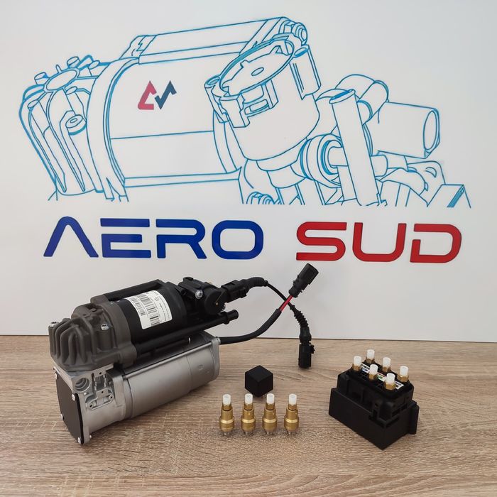 Compresor suspensie perne aer bloc de supape valve senzor de nivel