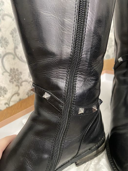 Зимние длинные сапоги