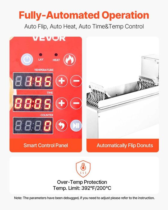 Aparat masina de gogosi automata electronica ,ineluse  import Italia