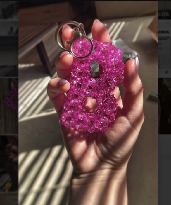 Ръчно изработена бутикова чанта от маниста