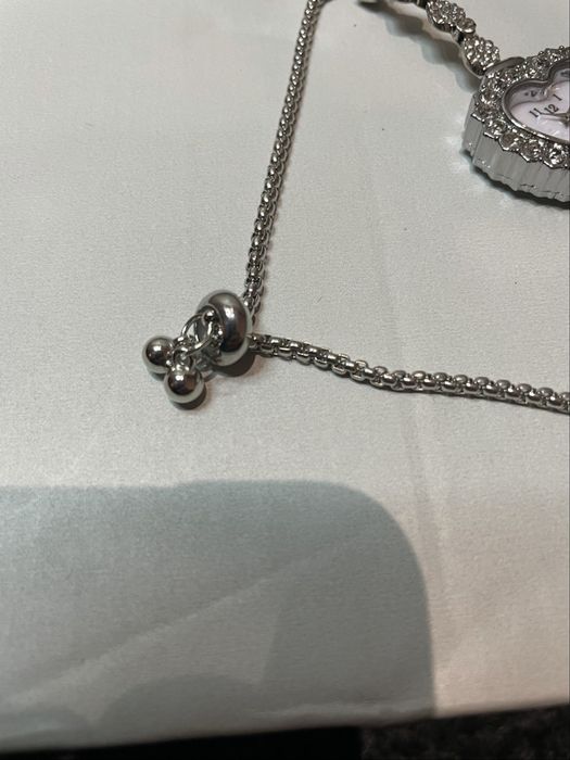 ceas argintiu inima quartz