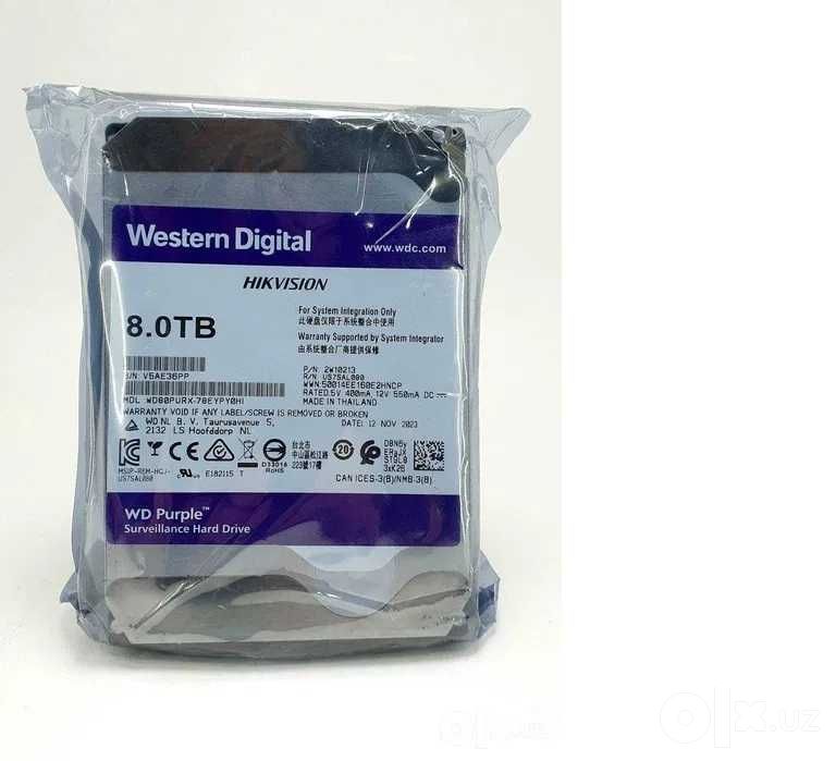 Жесткий диск Western Digital HDD 8tb Purple
