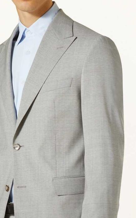 Sacou blazer slim 43 XL de lux Eduard Dressler lana Loro Piana moale