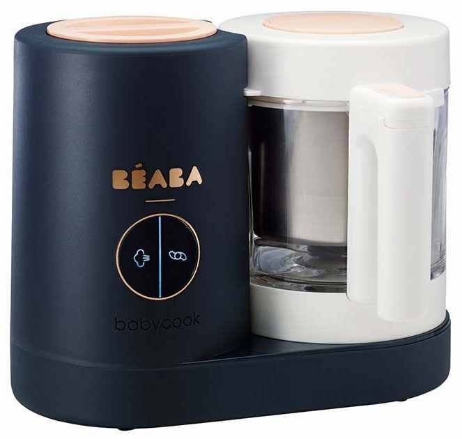 Уред бебешка храна Beaba Babycook Neo Midnight Blue 5в1 стъклена купа