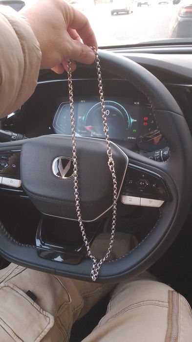 Цепь серебро плетение шопард