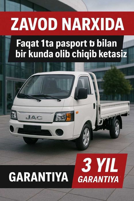 YANGI JAC X200 17mln skidkada- biznes yo'lida ishonchli hamrohingiz