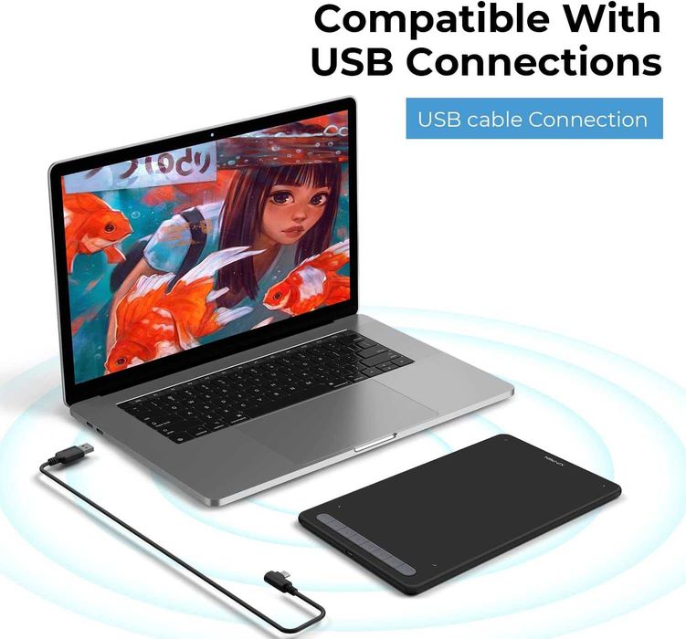 Новинка! Графический Планшет Xp-Pen Deco M Проводной  Черный