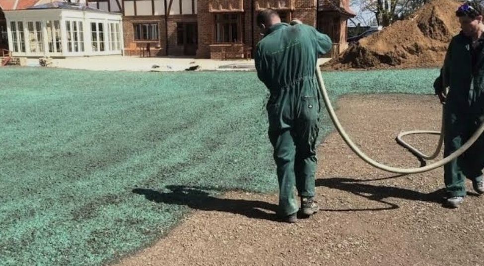 Гидропосев, газоная трава