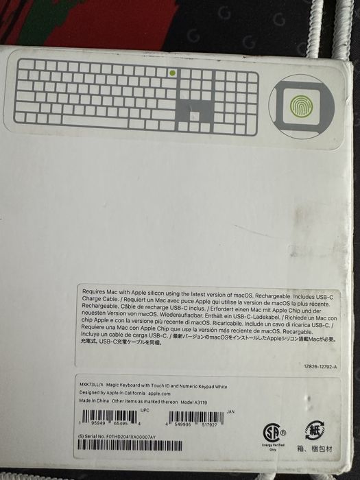 Apple Keyboard Touch ID type C