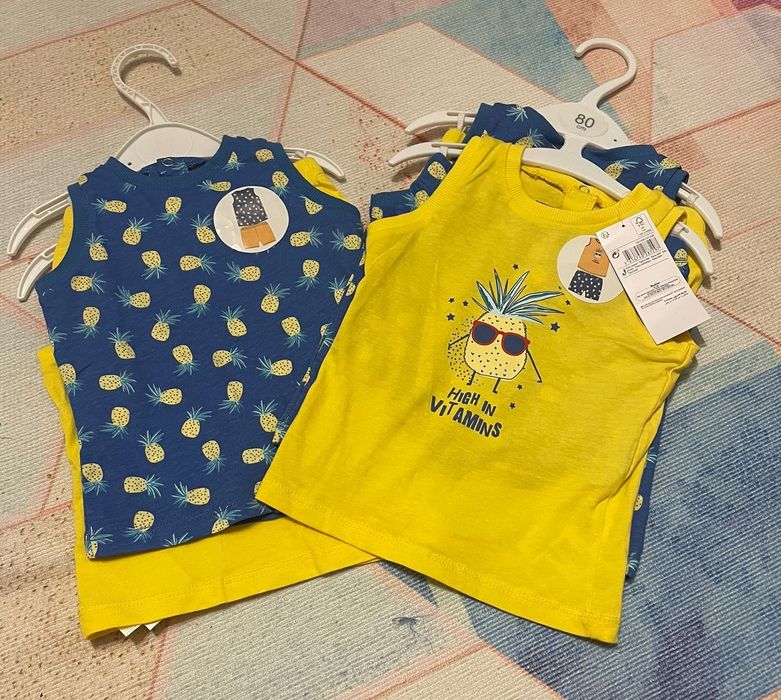 Pijama de vara, băieți, 2 buc/set, mas. 74, 80, 86