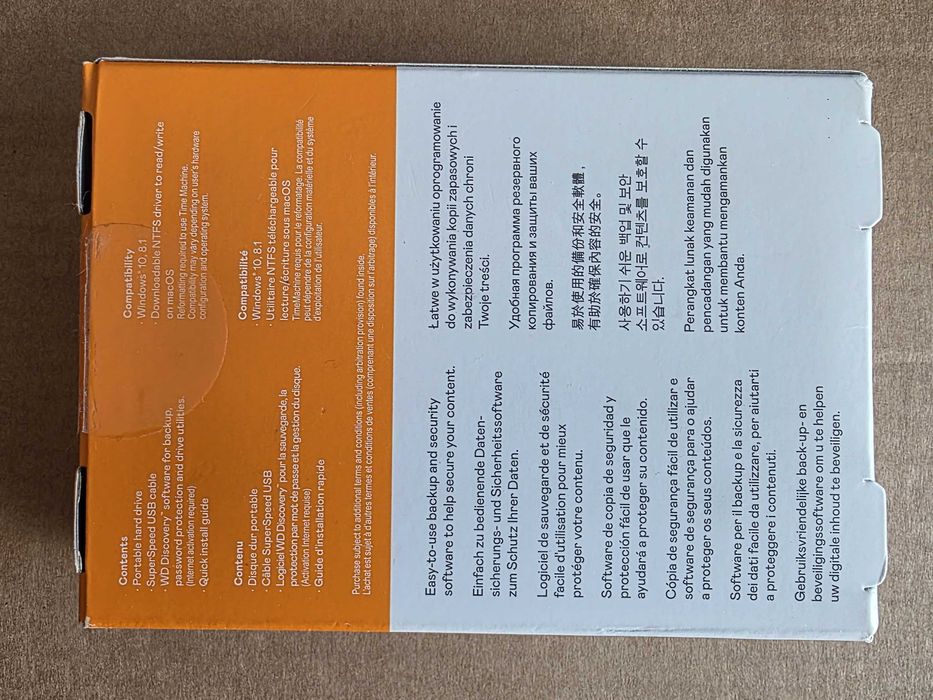 WD My Passport 5TB Външен Твърд Диск УСБ, Hard Drive USB 3.2 Gen