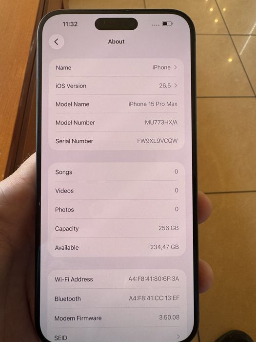 iPhone 15 Pro MAX 256GB 88% батерия