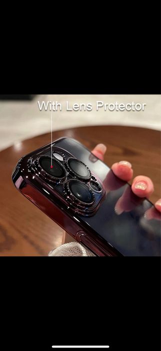 Iphone 16,15,14,13 всички модели кейс с протектор за камерата