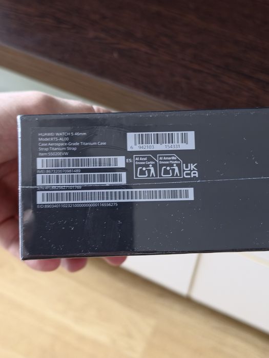 Huawei watch 5 titan 46 mm, noi, sigilat