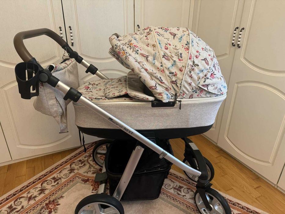 Бебешка количка Espiro Next Limited Edition  2 в 1 - Birdy Beige