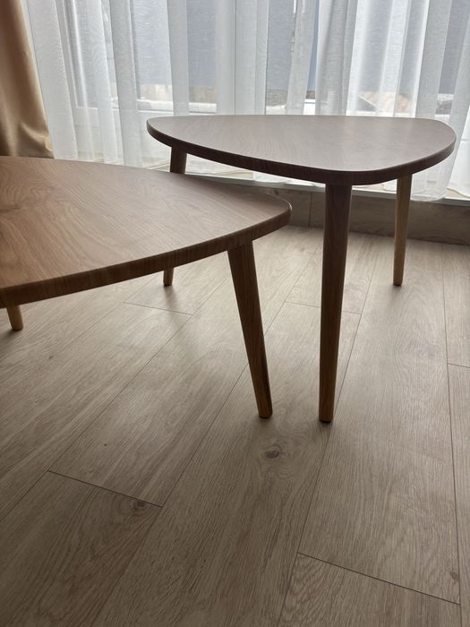 Set de 2 măsuțe Pro line stejar