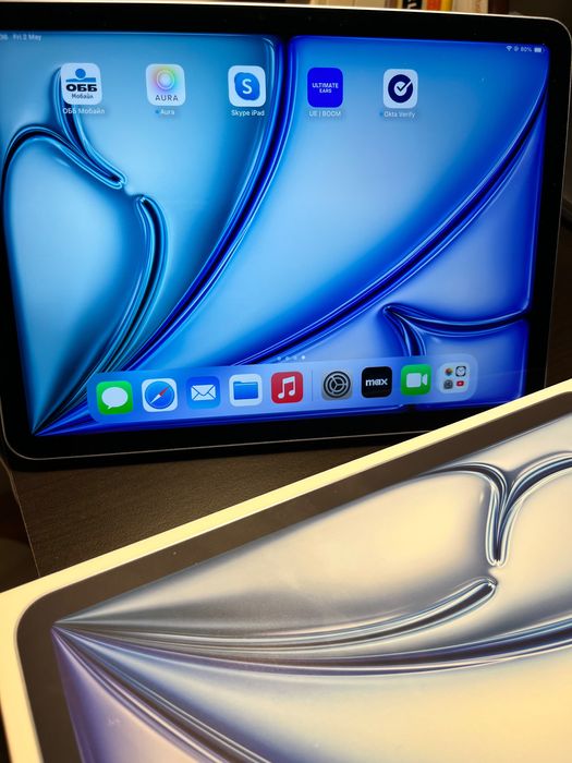 iPad Air 11 inch Blue, 256 GB, new model 2025, НОВ, ГАРАНЦИЯ И ФАКТУРА