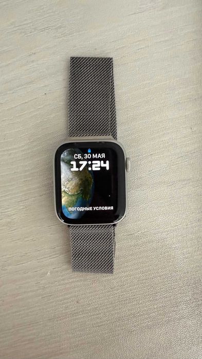 Часы Apple Watch 6 (44 mm, Silver, оригинальный)